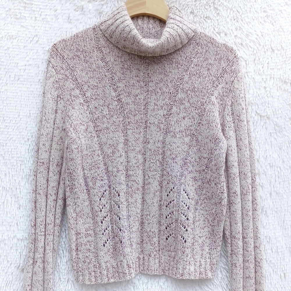 Express Woman's Size L Turtleneck Long Sleeve Swe… - image 2